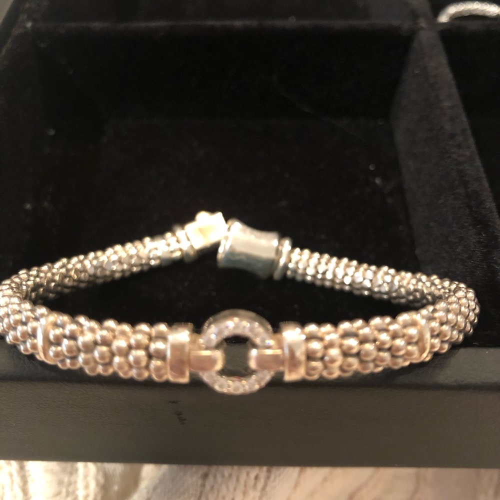 LAGOS Diamond caviar bracelet.